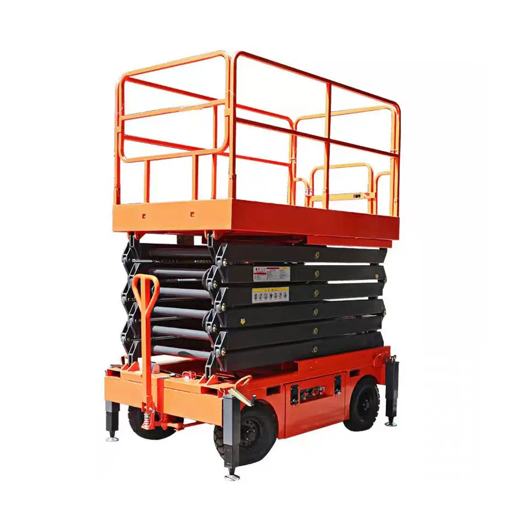 Chinese shopping platform 3-20M material handling hydraulic scissors lift aerial scissor type Hoist lifting equipment