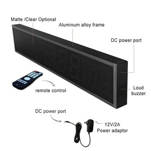 CHEETIE CP50F, заводская цена, большие 8-значные светодиодные точные таймер для фитнеса, цифровые часы для тренажерного зала с секундами - Product Image 5