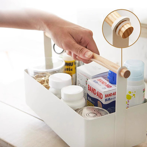 New Mesa Tay Cầm Bằng Gỗ Kim Loại Cầm Tay Phòng Khách Đồ Lặt Vặt Lưu Trữ Giá Phòng Ngủ Đa Chức Năng Các Đối Tượng Nhỏ Tổ Chức Hộp - Product Image 4