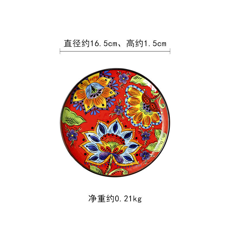 Plat à fond plat de 6,5 pouces (j-128) en plein essor