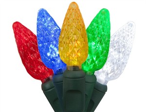 &quot;D&quot; Battery Box Operated C6 50L <strong>Led</strong> Christmas <strong>String</strong> Garland <strong>Light</strong> <strong>With</strong> <strong>Timer</strong> - Product Image 5