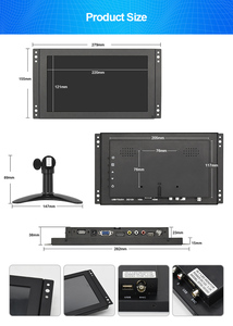 10.1 Inch Resolution 1366*768 <strong>LCD</strong> Display <strong>With</strong> VGA HDMI <strong>Input</strong> Built-In Speaker Industrial Open Frame <strong>Monitor</strong> - Product Image 3