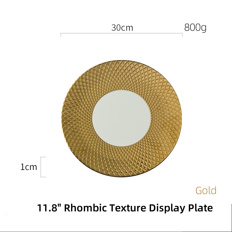 Rhombic Texture Display Plate