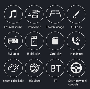 ระบบ CarPlay ไร้สายแบบพกพา7 "ตัวติดตาม GPS อัจฉริยะเครื่องเล่น MP5บลูทูธใช้งานได้กับรถทุกประเภท