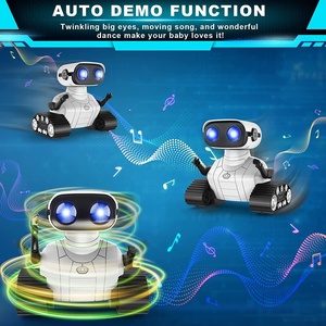 Robot telecomandati ricaricabili, Robot Emo a dimostrazione automatica testa e braccia flessibili, Robot intelligente con musica e occhi a LED - Product Image 3