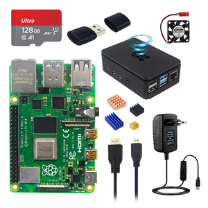Raspberry Pi 4 modello B Kit di scheda di sviluppo con custodia ABS 32/64GB scheda SD adattatore di alimentazione ventola dissipatore di calore cavo Video - Product Image 1