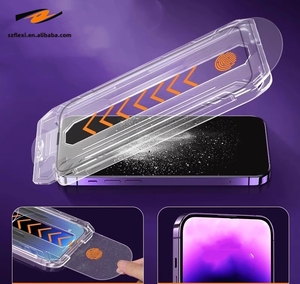 Tozsuz doğru eşleştirme tam kapak ekran koruyucu iPhone 15 14 13 12 11 Pro Max XS X XR 15 14 artı temperli cam - Product Image 3