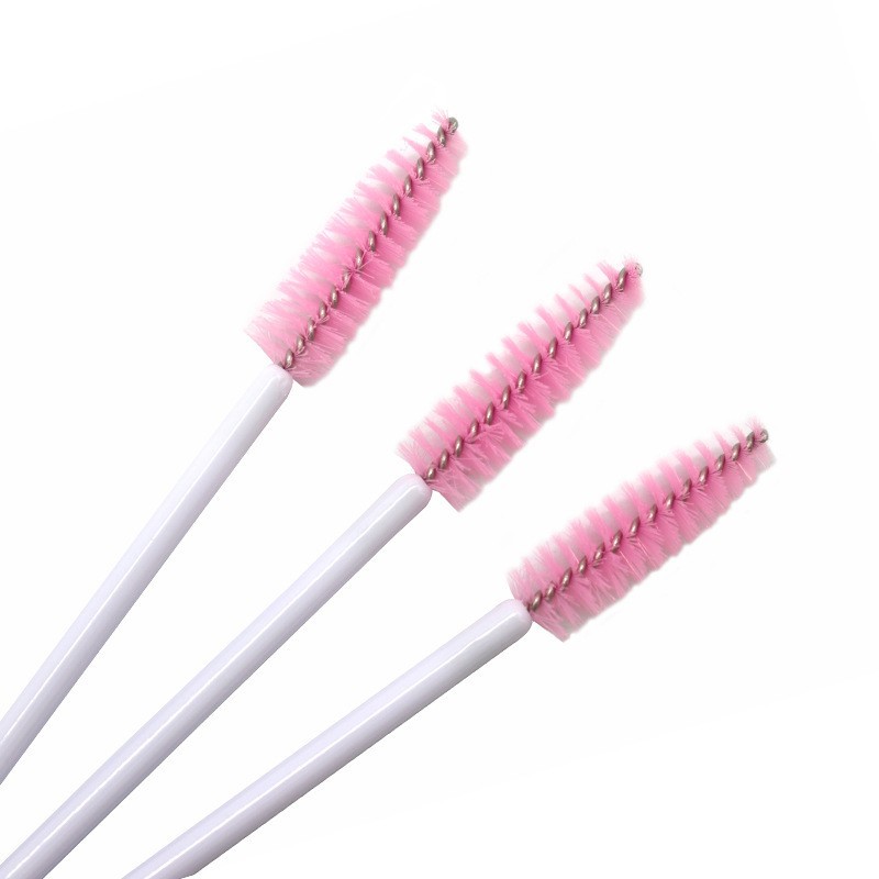 Brosse rose à manche blanc (50 pièces/paquet)