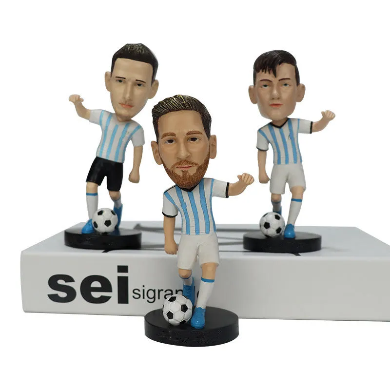 Vô Địch Đội Bóng Đá Tùy Chỉnh 8-Inch 7 Inch Bobblehead Nhựa Bức Tượng Cho Nhà Lưu Niệm Quà Tặng