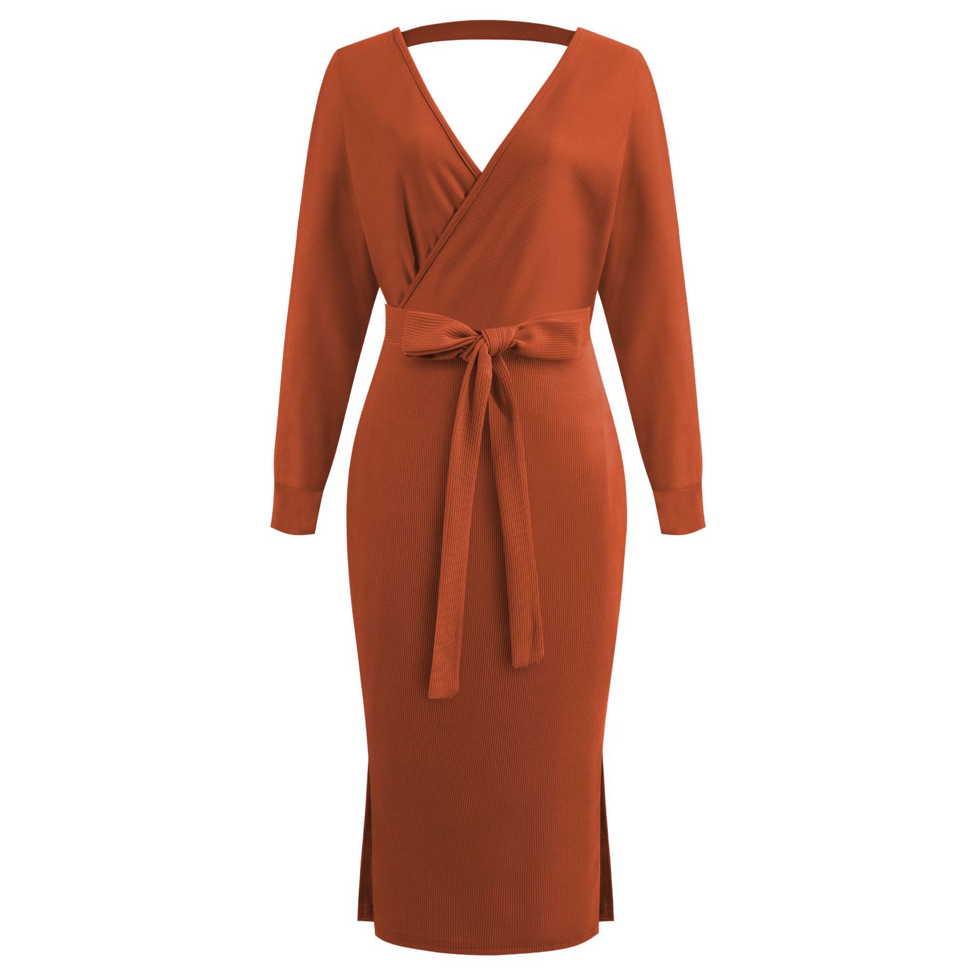 Jupe longue caramel