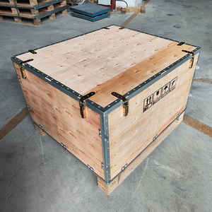 Logistics Packaging Wooden <strong>Crate</strong> Locking International Freight Wooden Transport Box <strong>Stackable</strong> Mobile Storage Box - Product Image 2