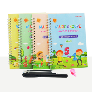 4 sihirli Copybooks 10 kalem yedekler çocuk oyuncakları İngilizce yazma kullanımlık ücretsiz silme çizim çocuk oyuncak yazma uygulama kitabı - Product Image 1