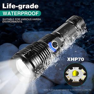XHP70 Led פנס 5 מצבים פנס Zoomable IPX5 עמיד למים USB טעינת לפיד אור 90000 לום עבור חיצוני קמפינג - Product Image 4