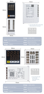 Termostato controlador de temperatura digital con interruptores controlados por temperatura (TDS) para instrumentos de temperatura