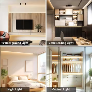 แถบไฟ LED แบบยืดหยุ่น COB สีขาวอบอุ่นจอแสดงผลสูง CRI95รีโมทคอนโทรลการรับรอง CE Rhos ระดับการป้องกัน IP20 - Product Image 5