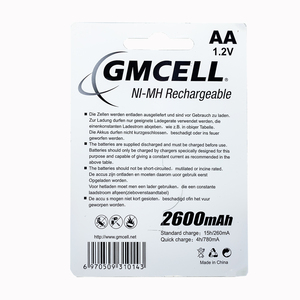 GMCELL <span class=keywords><strong>Nimh</strong></span> AAA 100mah 150mah 600mAh Battrie <span class=keywords><strong>1</strong></span>.2v aaa şarj edilebilir pil