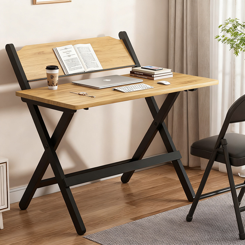 80*40 Natural Wood Color Study Desk - 4-Level Height Adjustment