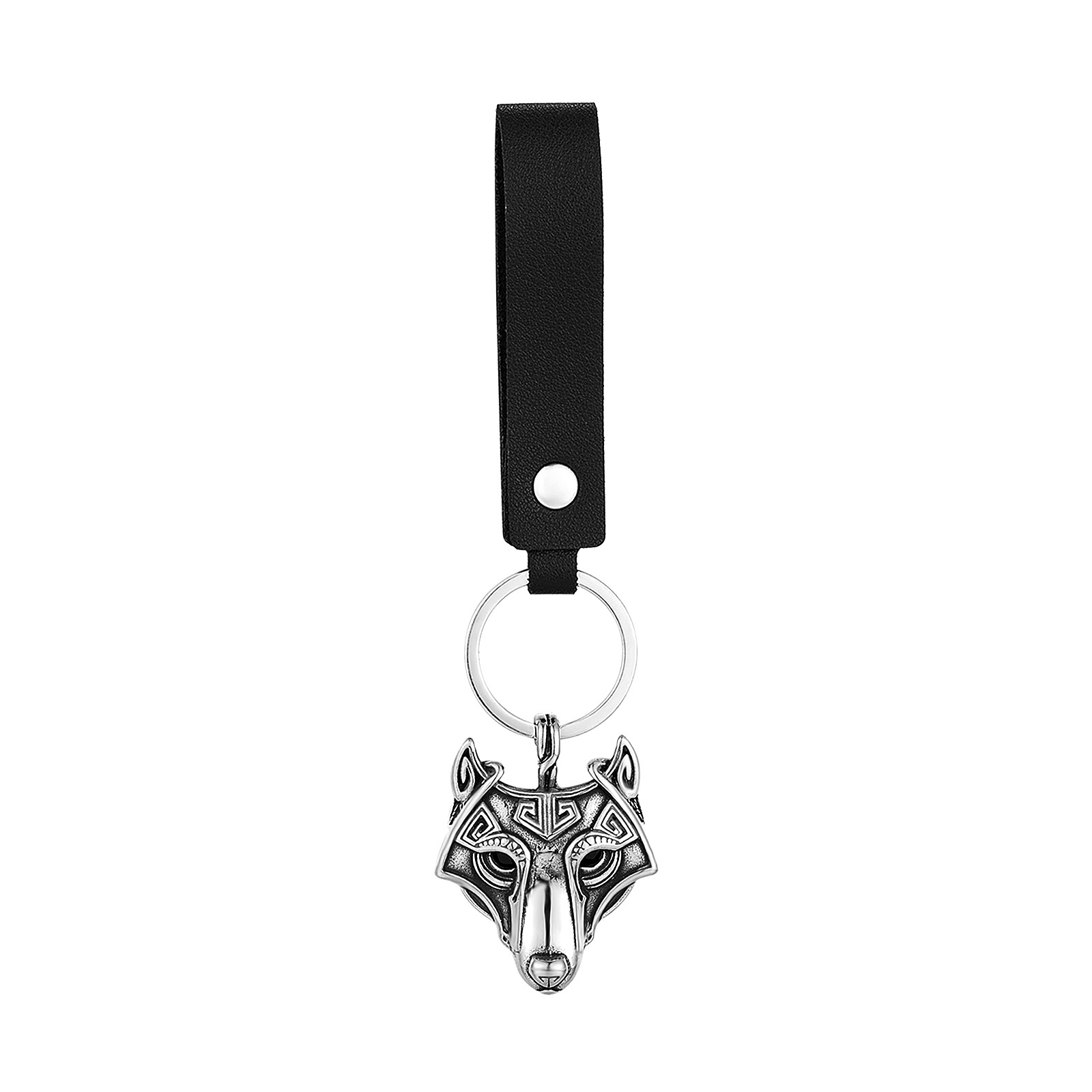 Pendentif couleur acier style cuir