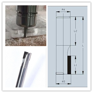 CNC PCD เครื่องมือขัดคาร์ไบด์ไดมอนด์เคลือบเครื่องตัดกัด PCD End Mill Cutter - Product Image 6