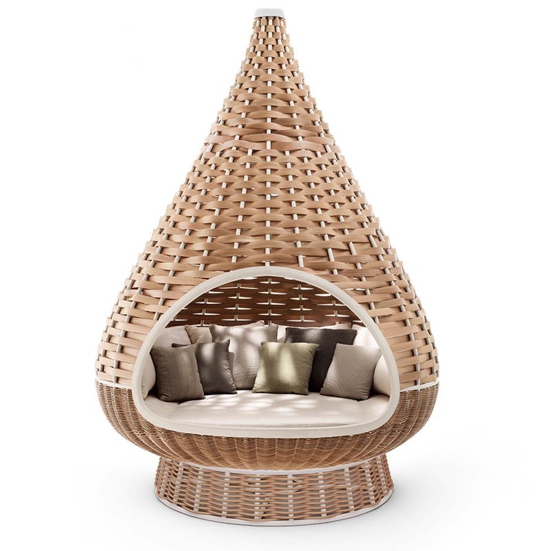 1.4m Teardrop-shaped round bed (floor-standing)