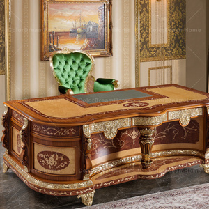 Escritório Em Casa Clássico De Luxo Escritório De Madeira Mesa De Recepção <span class=keywords><strong>Design</strong></span> Madeira Móveis De Escritório Antigos High End