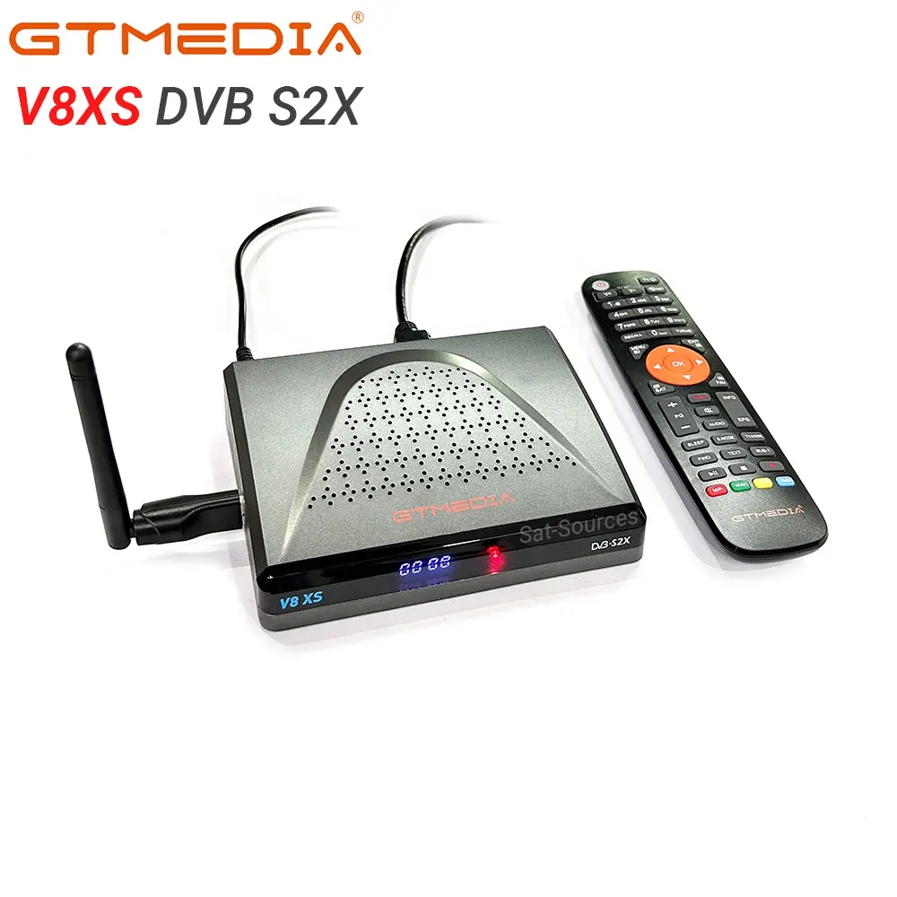 جي تي ميديا 8xs DVB x 2x عالي الدقة رقمي كامل عالي الدقة vvi P PVR يدعم USB WiFi 3G/4G Dongle