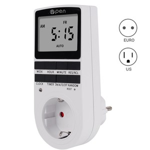 Spina Uk presa Timer digitale presa elettrica programmabile Plug In interruttore Timer per luce B e altro con ampio Display Lcd - Product Image 2