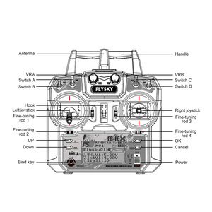FS-i6X 10CH RC Sender mit IA10B Empfänger für RC Flugzeug UAV Quadcopter Drone Toys - Product Image 5