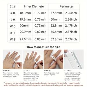 Anillo portátil inteligente con ejercicio automático Monitoreo del ritmo cardíaco Función saludable Mediciones remotas Sistema operativo Android - Product Image 6