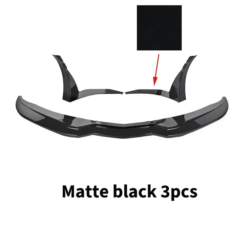 Noir mat 3 pièces