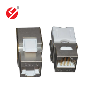לייואן מכירה חמה LY-KJ6-48 110 סוג מפתח אבן שקע מודולרי שקע Rj45 זול cat6 90 מעלות מיגון 110 אגרוף עבור חלקי טלקום