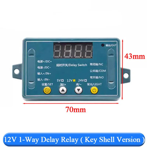 DC 5V 12V 24V 10A modulo relè di ritardo di tempo regolabile LED relè di temporizzazione digitale Timer di ritardo interruttore di controllo del Timer interruttore di controllo - Product Image 5