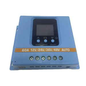 12V/24V/36V/48V Salida USB dual 40/60A Controlador de carga solar Mppt con pantalla LCD Fabricado por el proveedor - Product Image 1