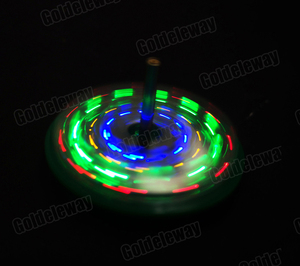 Kit elettronico fai da te Kit LED giroscopio fai da te Kit di saldatura lanterna rotante componenti in linea componenti elettronici fai da te (senza batteria) - Product Image 2