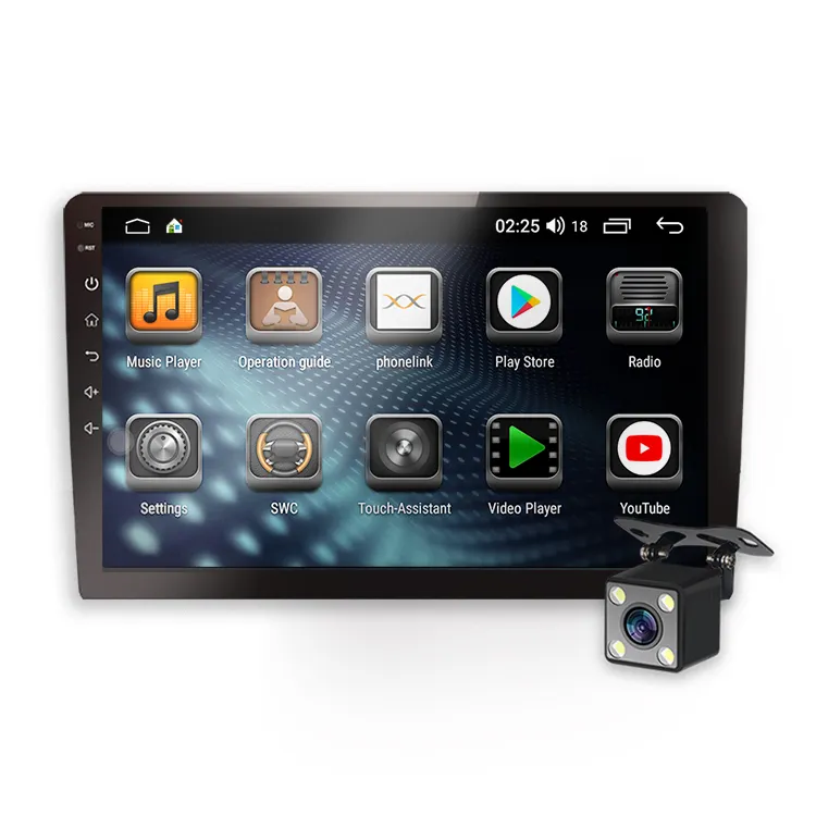 9" double din big screen touch car stereo backup camera hands free android auto car android player