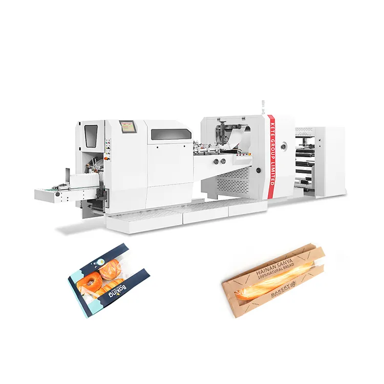 Volautomatische Kraft Brood Papieren Zak Maken Machine Voor V-Bodem Zakken Sac Kraft Papieren Zak Maker Kete Machines Fabricage