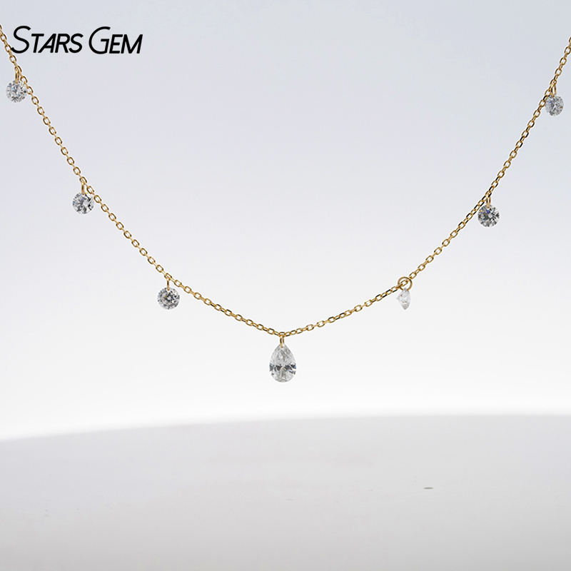 18K Yellow Gold+1.17ct(PS/4*6mm-1p + RD/3.3mm-6p)