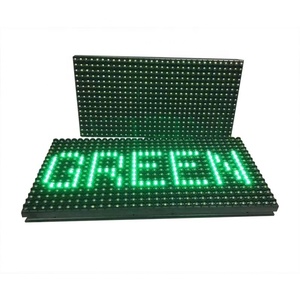 Wholesale Price DIP P10 Outdoor Waterproof 32*<strong>16</strong> matrix <strong>1</strong>/4 <strong>Scan</strong> P10 Single Green Led <strong>Display</strong> <strong>Module</strong> - Product Image 1