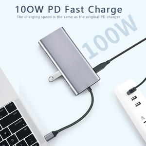 Usb c Hub Multiport Adapter with Pd/USB3.0/RJ45/ VGA USB3.0 11 Splitter Port Type C HUB for Macbook Pro Air Pc <strong>Computer</strong> - Product Image 3