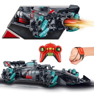 1/16 2.4G Gravity Sensing Smoke Spraying Light Drifting Wheel Formula Race Fast Toy Radio Control <strong>Drift</strong> RC Car with <strong>Watch</strong> Remote - Product Image 1