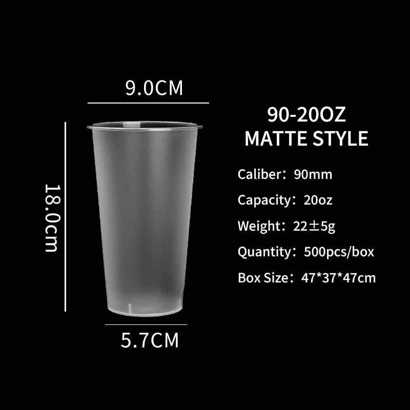 Gobelet de fête en plastique givré de 24 oz