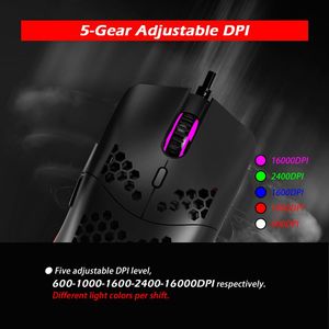 高性能ゲームマウスC-7トップセラーゼロー7ボタン5調整可能なDPI有線プログラミングRGBゲーミングマウスゲーマー - Product Image 6