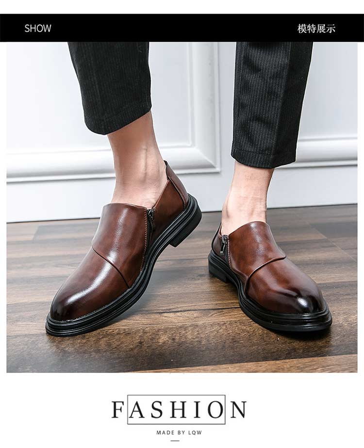 Genuine Leather Stylish Formal Shoe for Men Brown S219-3420 (STOCK ITEM) 4 PRISTINE