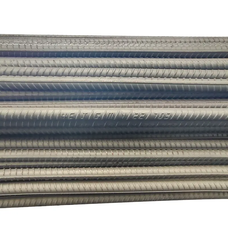 Tondo per cemento armato in acciaio laminato a caldo 8mm 10mm 12mm barre di ferro hrb400 hrb500 barra d'acciaio deformata prezzo a dubai L/C pagamento