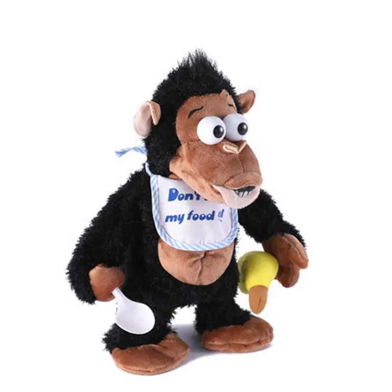 Bonecos de macaco de pelúcia, brinquedo educativo de pelúcia personalizado para dança, animal fofo