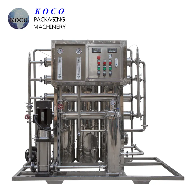 ماكينة معالجة المياه من الجهات المصنعة KOCO 1T نظام معالجة مياه RO مع مخرج صغير