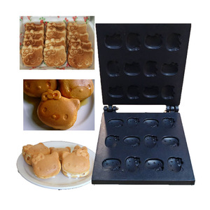 Thương mại điện phim hoạt hình waffle Máy làm thép không gỉ Hello Kitty mini Waffle <span class=keywords><strong>maker</strong></span> - Product Image 6
