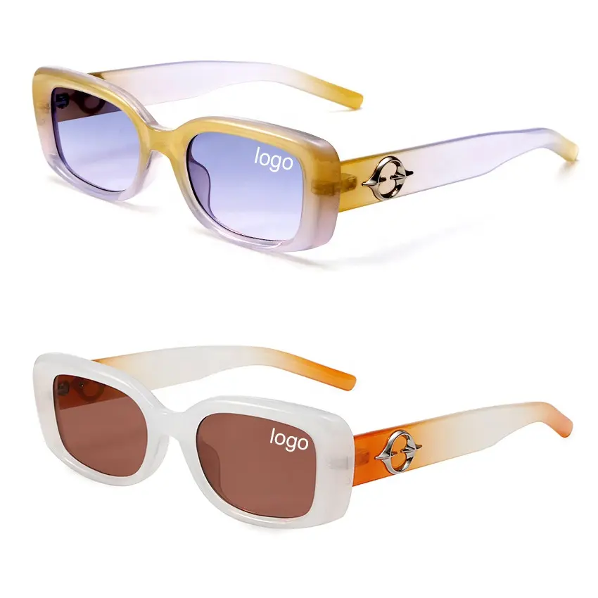 T1798 occhiali da sole quadrati Vintage con montatura in plastica a buon mercato all'ingrosso per le donne 2024