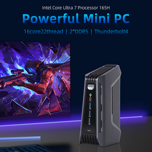 Intel Ultra7 165H Mini <strong>PC</strong> DDR5 M.<strong>2</strong> NVME SSD RJ45 <strong>2</strong>.5G LAN HD DP Type-C Display Office Home HTPC Computer with Fan - Product Image 2