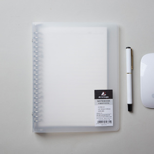 Diario personalizado A5, cubierta transparente de Pp, cuaderno de notas en espiral rellenable, carpeta de hojas sueltas - Product Image 4